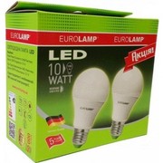 Светодиодный Led НАБОР Eurolamp A60 10W E27 (акция 1+1)